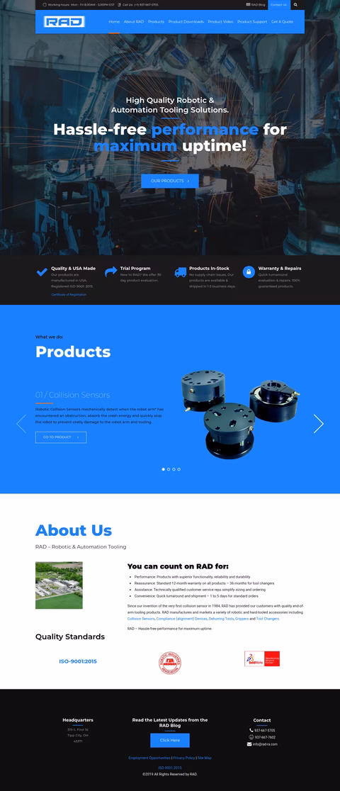 Rad Homepage 1440px