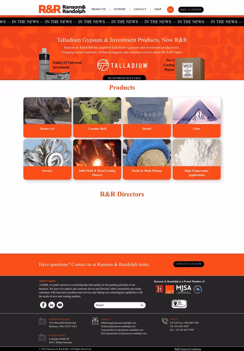 Ransom-Randolph Homepage 1440px
