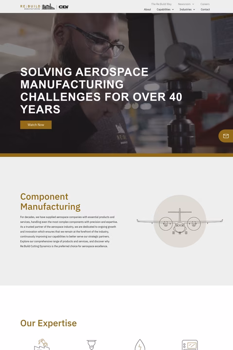 Rebuild-Cutting-Dynamics Homepage 1440px