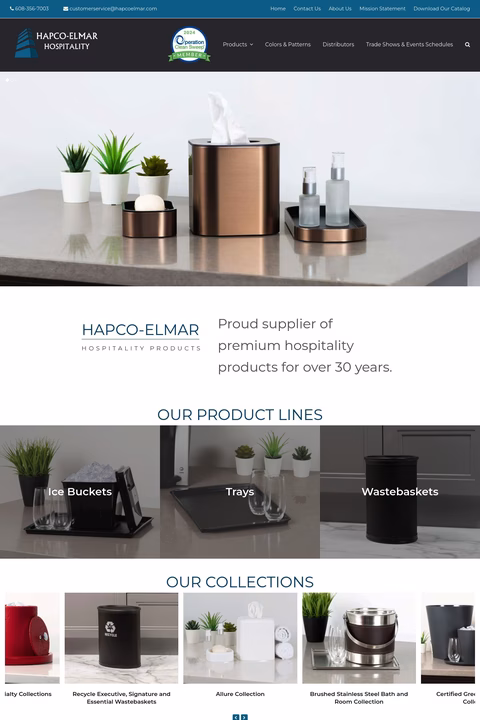 Hapco Inc Homepage 1440px