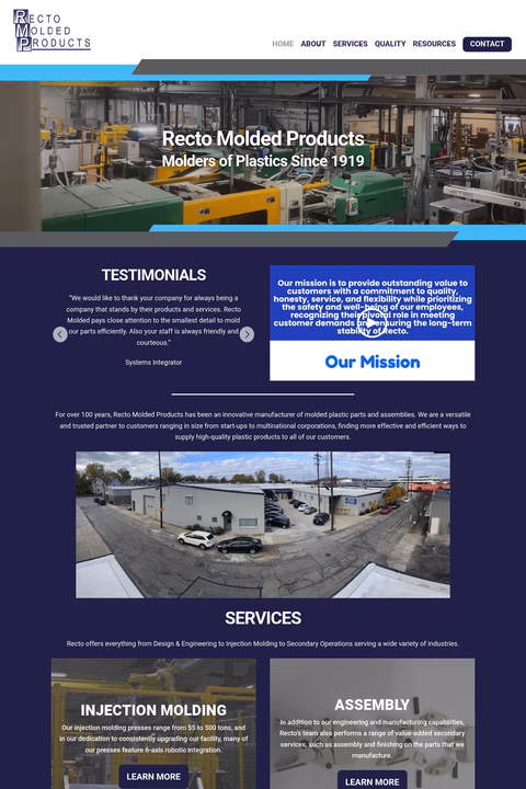 Recto-Molded-Products Homepage 1440px