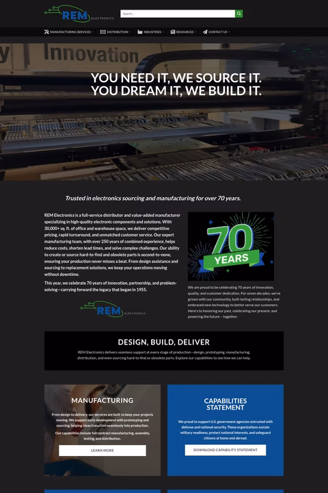 Rem-Electronics Homepage 1440px