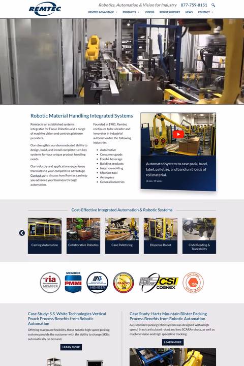 Remtec-Automation Homepage 1440px