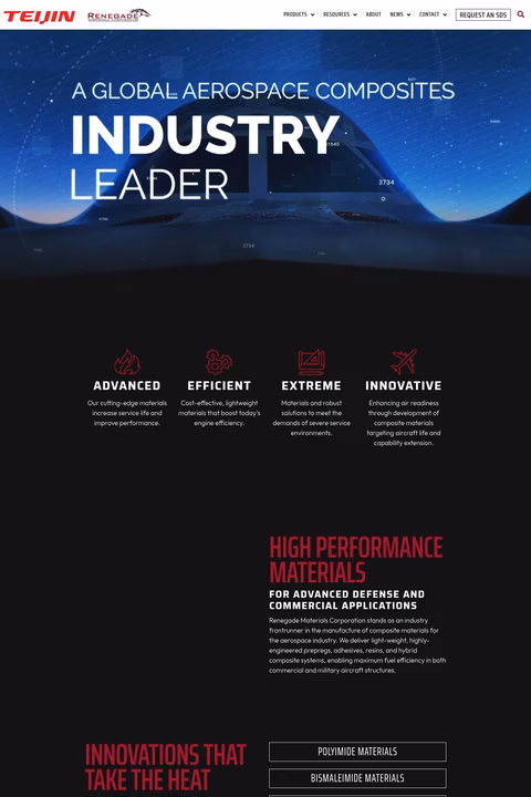 Renegade-Materials-Corporation Homepage 1440px
