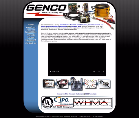 Genco Industries Inc Homepage 1440px