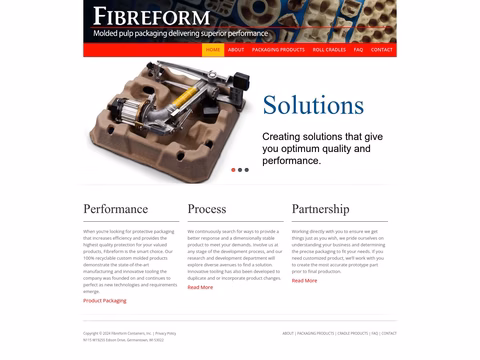 Fibreform Containers Inc Homepage 1440px
