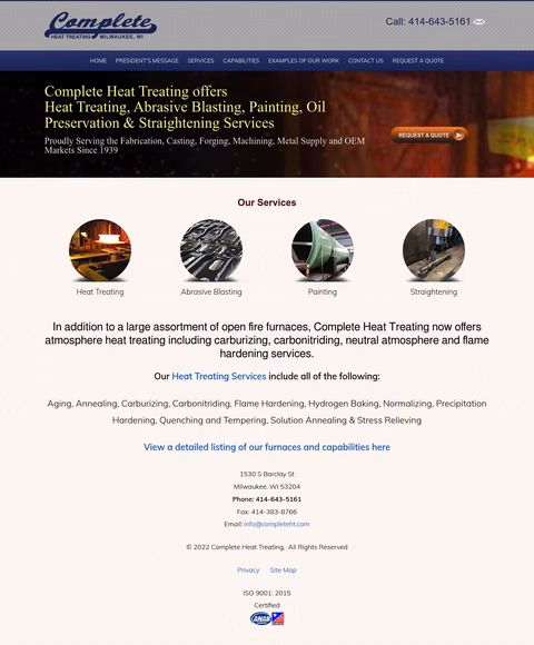 Complete Heat Treating Homepage 1440px