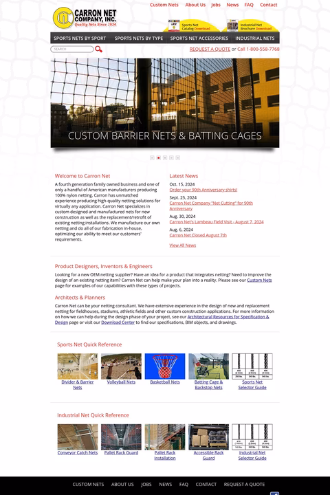 Carron Net Company Inc Homepage 1440px