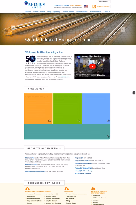 Rhenium-Alloys Homepage 1440px