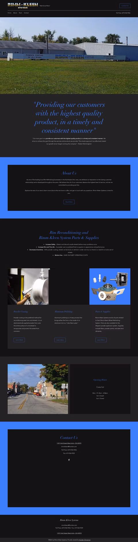 Rimm-Kleen-Systems Homepage 1440px