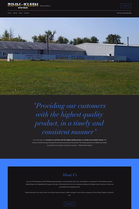 Rimm-Kleen-Systems Homepage 1440px