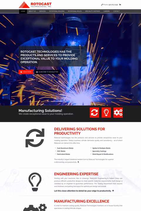 Rotocast-Technologies Homepage 1440px