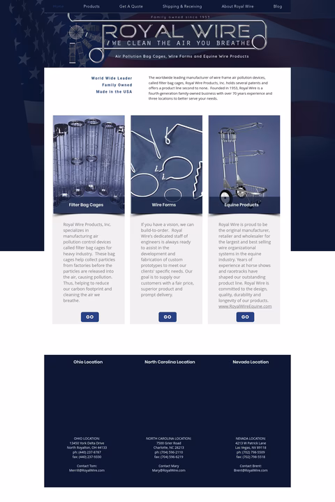 Royal-Wire-Products Homepage 1440px