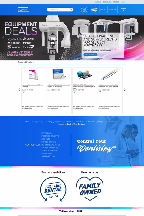 Ada Products Company Homepage 1440px
