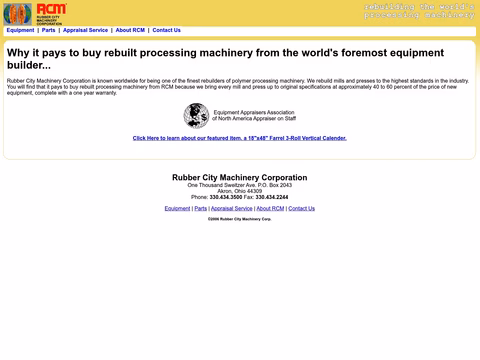 Rubber-City-Machinery Homepage 1440px