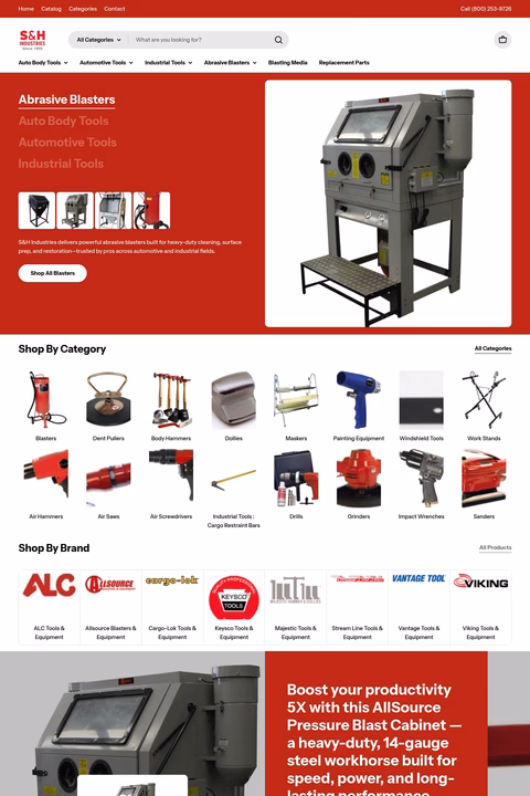 S-H-Industries Homepage 1440px