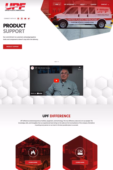 United Plastic Fabricating Homepage 1440px