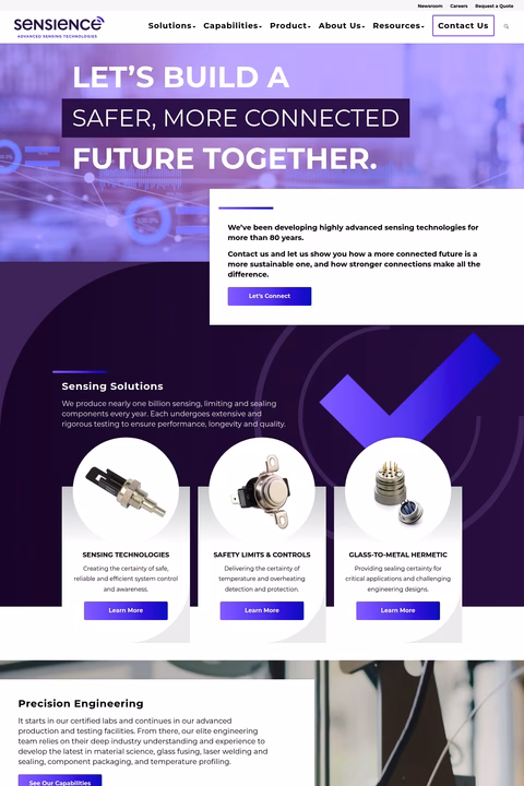 Sensience Homepage 1440px