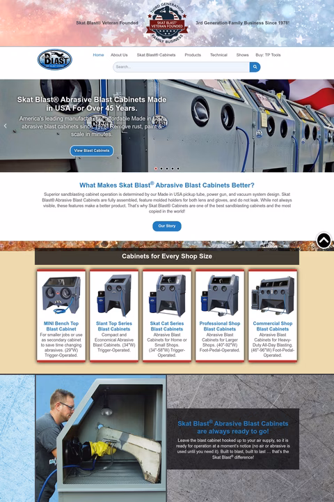 Skat-Blast Homepage 1440px