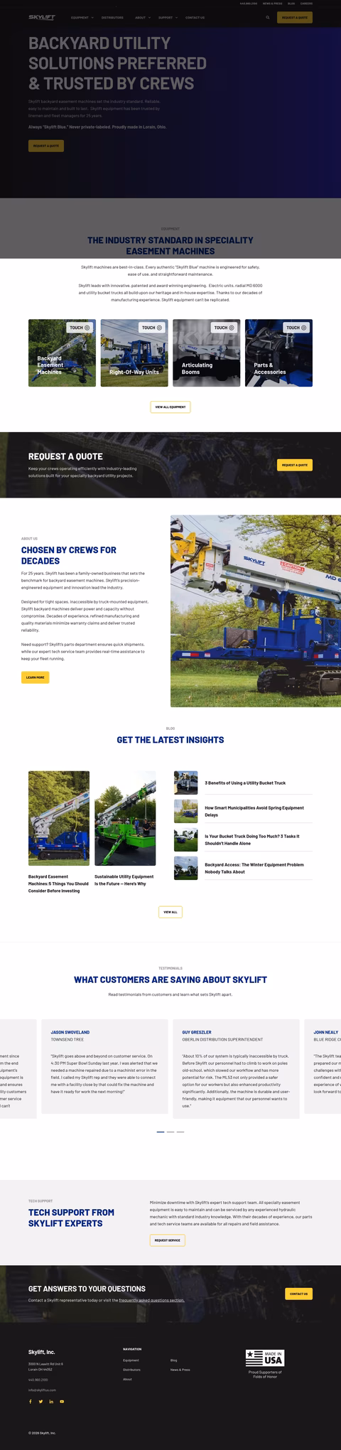 Skylift Homepage 1440px