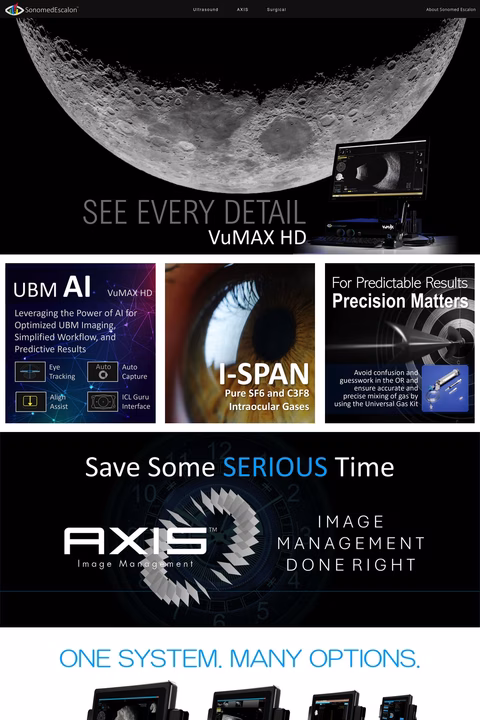 Escalon Medical Corporation Homepage 1440px