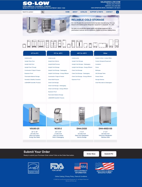 So-Low-Environmental-Equipment-Co Homepage 1440px
