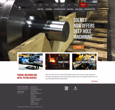 Solmet-Technologies Homepage 1440px
