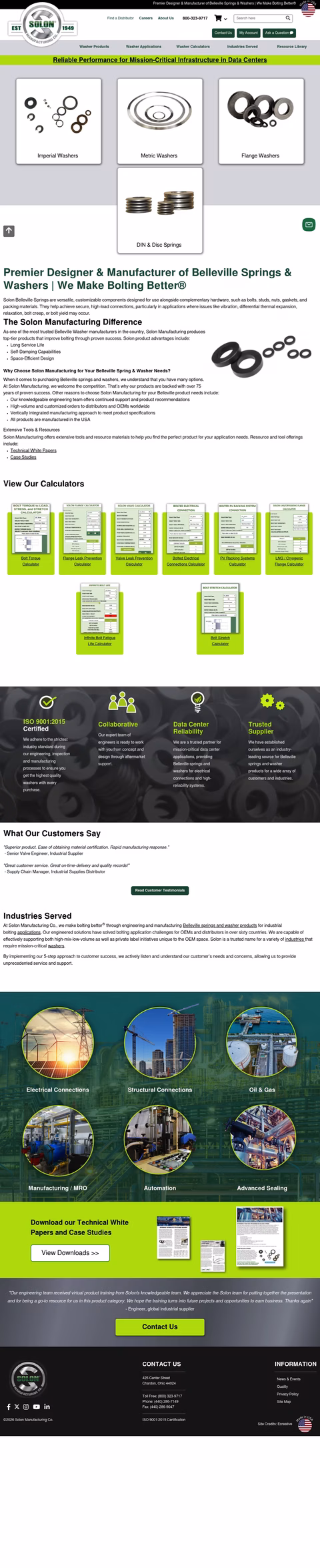 Solon-Manufacturing Homepage 1440px