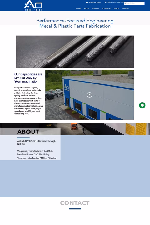 Aci Industries Homepage 1440px