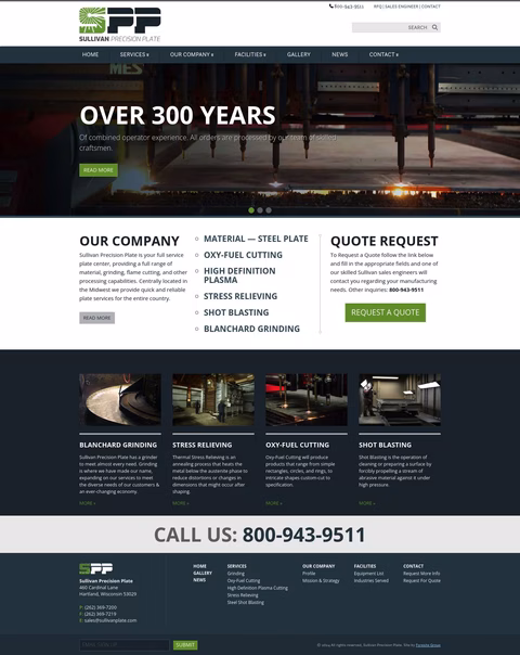 Sullivan Corporation Homepage 1440px