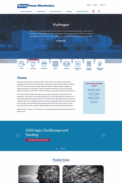 Spang-Power-Electronics Homepage 1440px