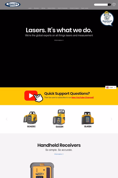 Spectra-Precision Homepage 1440px