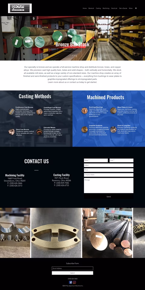 Spectrum-Machine Homepage 1440px
