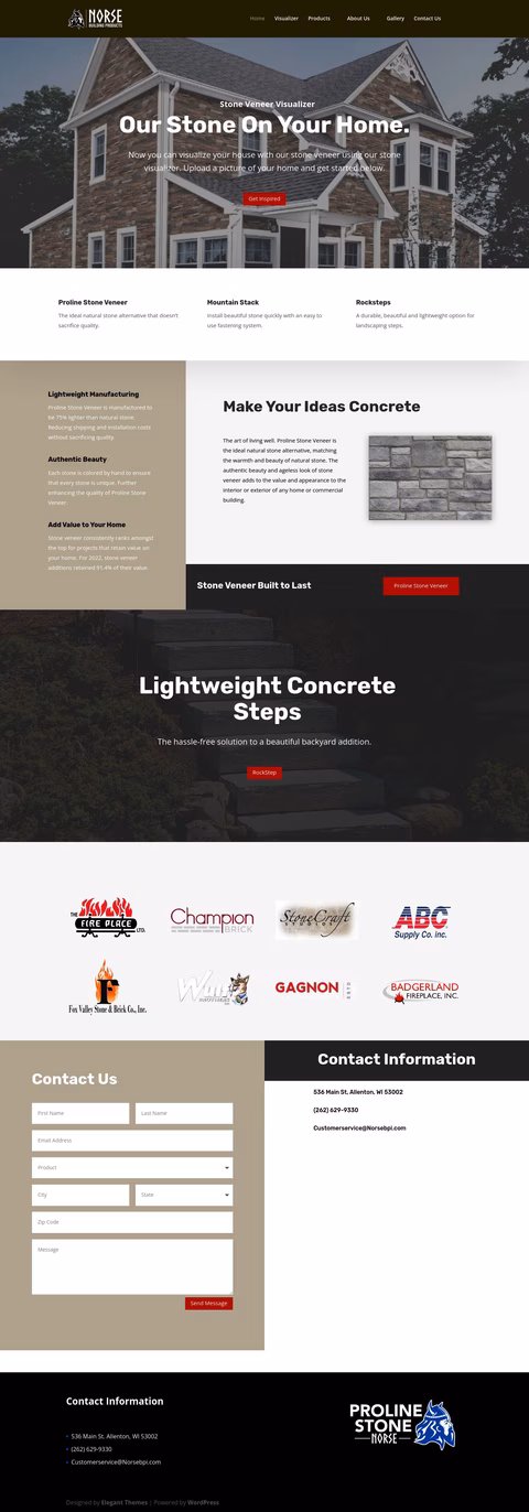 Norse Building Products Homepage 1440px