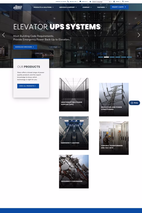 Staco-Energy-Products Homepage 1440px
