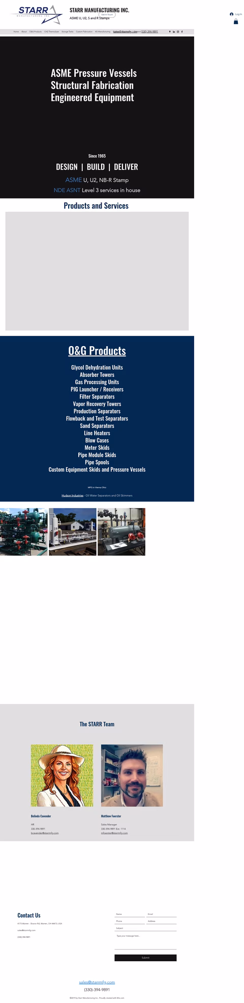 Starr-Manufacturing Homepage 1440px