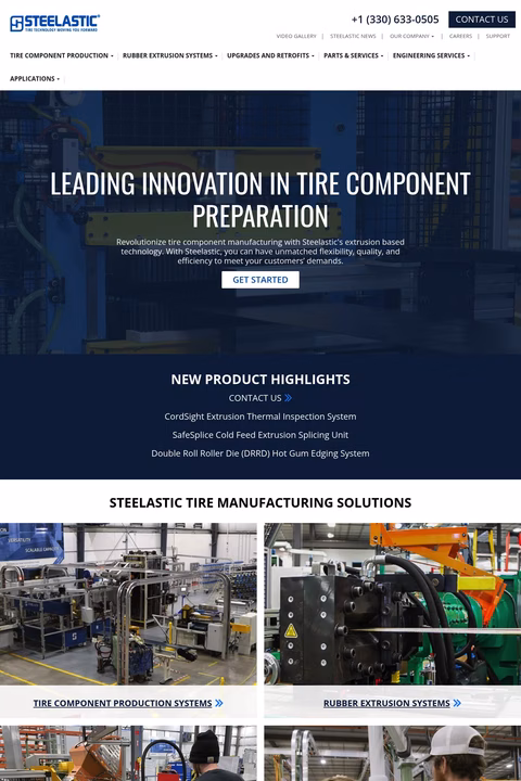 Steelastic Homepage 1440px