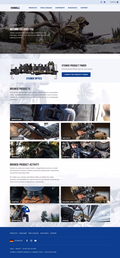 Steiner-Optics Homepage 1440px