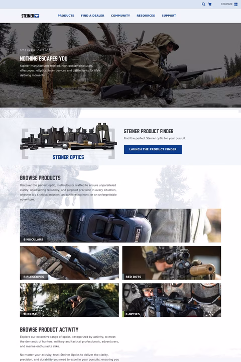 Steiner-Optics Homepage 1440px