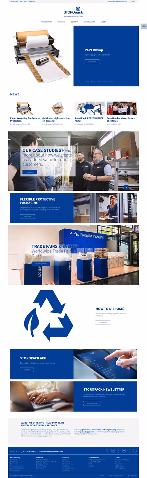 Storopack Homepage 1440px