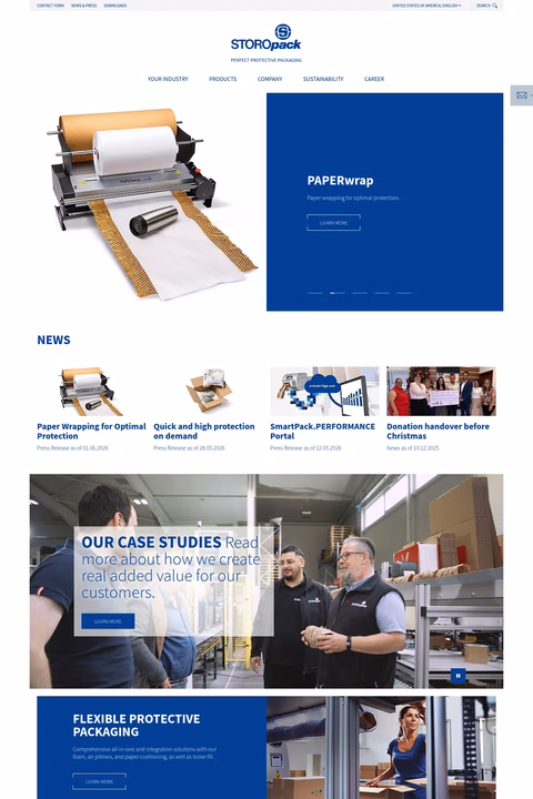 Storopack Homepage 1440px