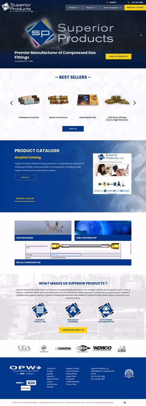 Superior-Products Homepage 1440px