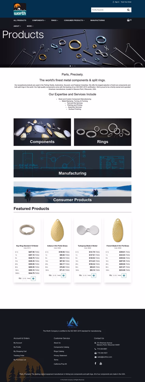 Worth Company Homepage 1440px