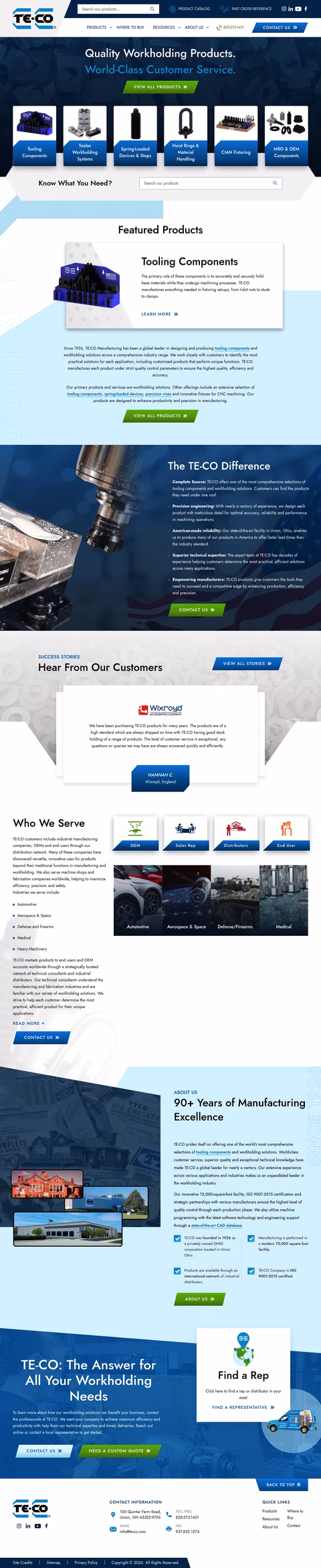Te-Co-Manufacturing Homepage 1440px