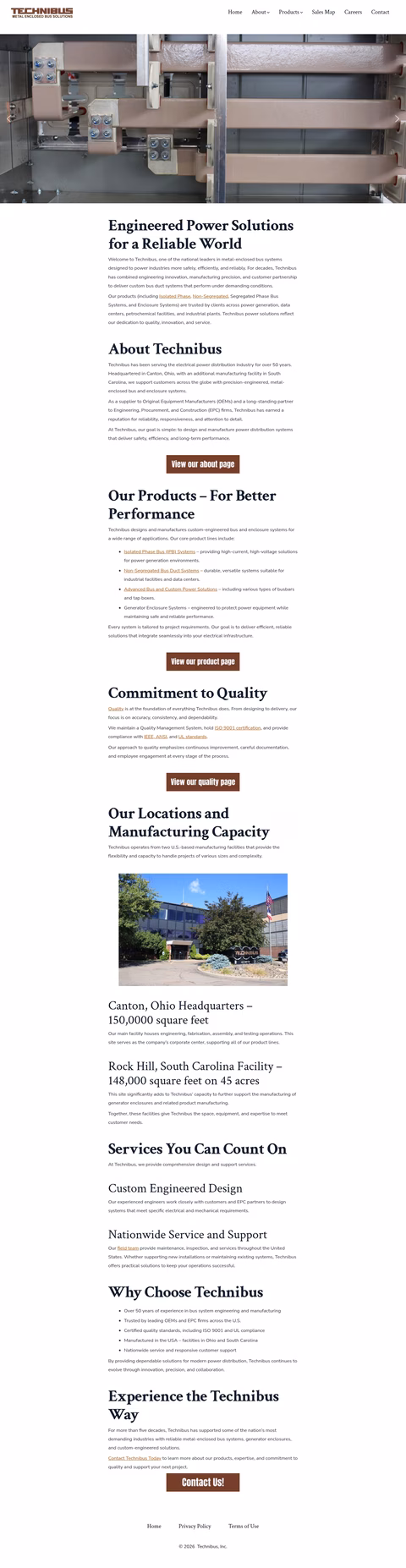 Technibus Homepage 1440px