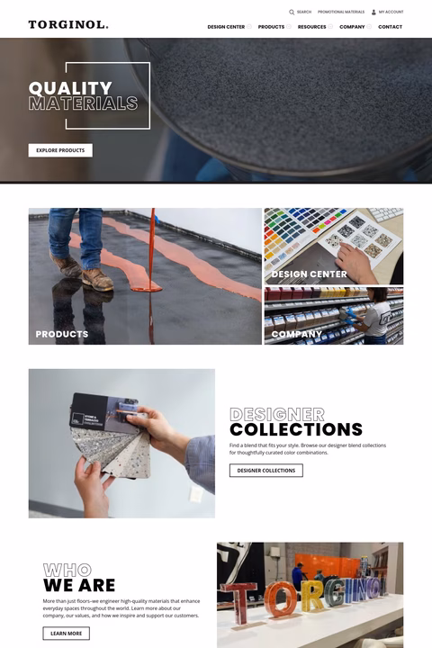 Torginol Homepage 1440px