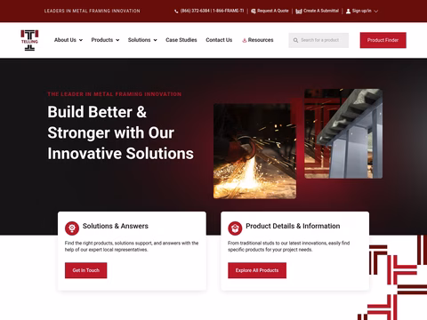 Telling-Industries Homepage 1440px