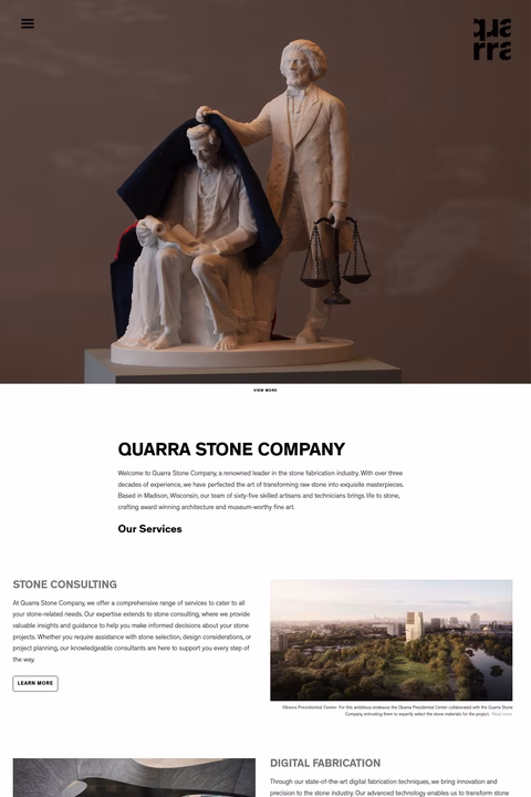 Quarra Stone Company Homepage 1440px