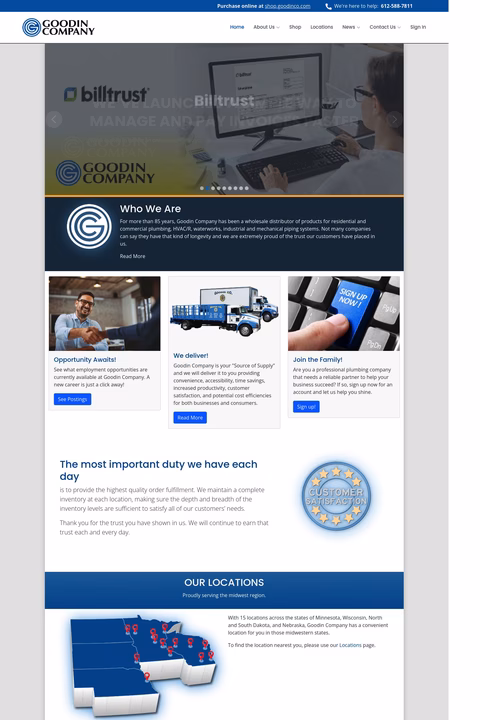 Goodin Company Homepage 1440px
