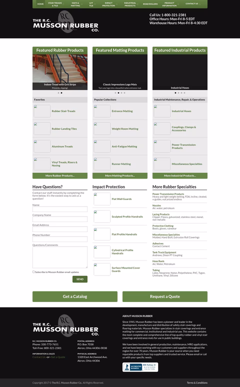 The-R-C-Musson-Rubber-Company Homepage 1440px